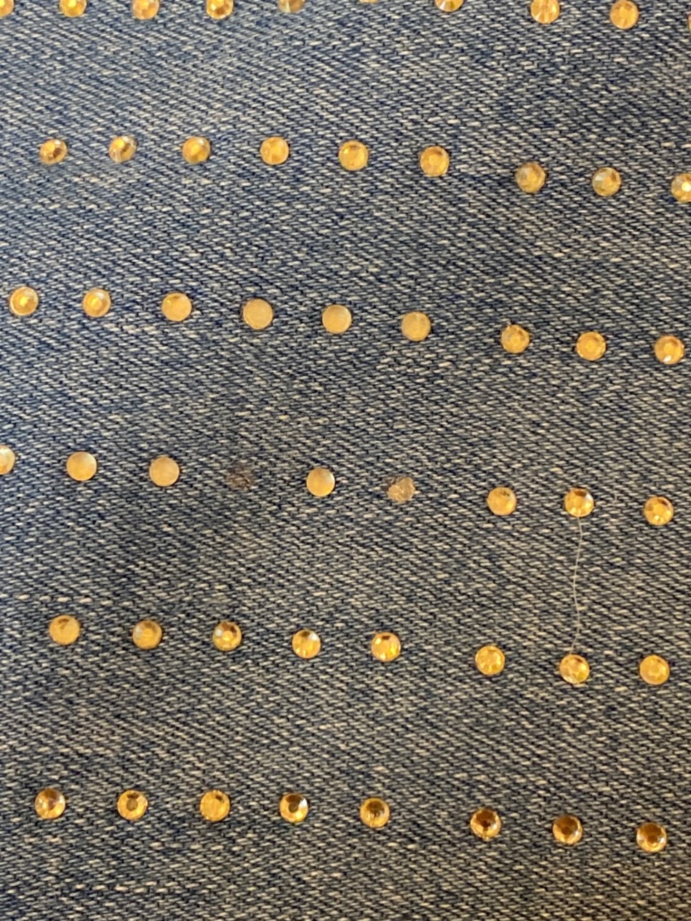 Abercrombie high rise wide leg short bedazzled jean - Picture 3 of 6
